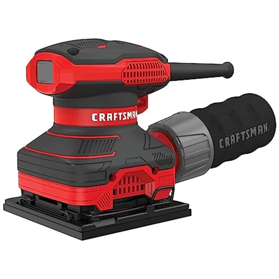 CRAFTSMAN Electric Sander, 1/4 inch Sheet, 13,500 OPM, 2 Amp, Corded (CMEW230) for $49