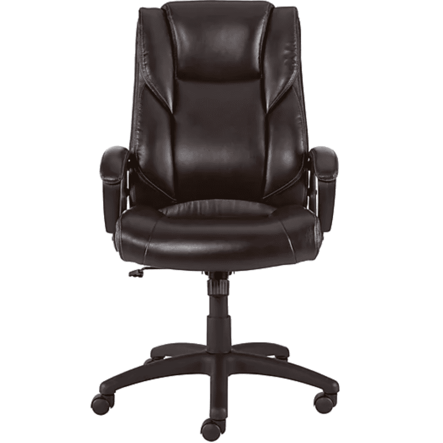 Staples Kelburne Luxura Faux Leather Office Chair for $90