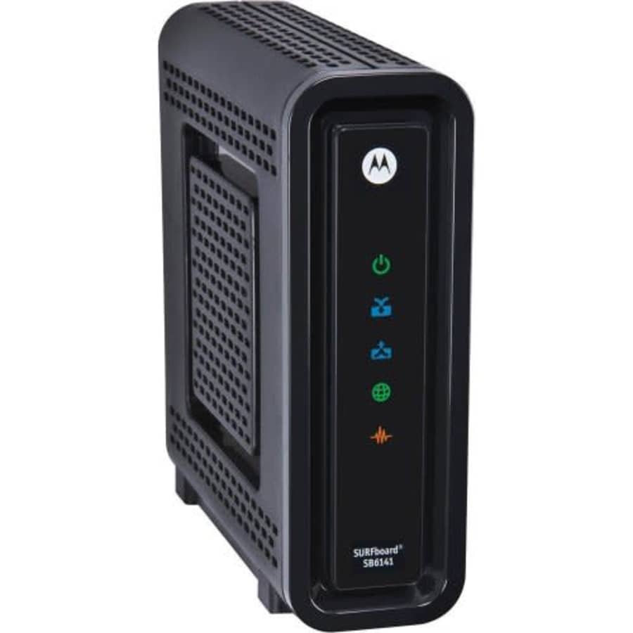 Motorola Surfboard SB6141 DOCSIS 3.0 High-Speed Cable Modem- Black (OEM Brown Box) for $100 Motorola Surfboard SB6141 DOCSIS 3.0 High-Speed Cable Modem- Black (OEM Brown Box) for $100