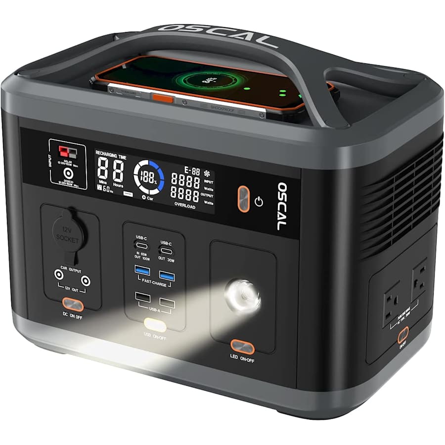 Oscal PowerMax 700 666Wh Portable Power Station for $318 Oscal PowerMax 700 666Wh Portable Power Station for $318