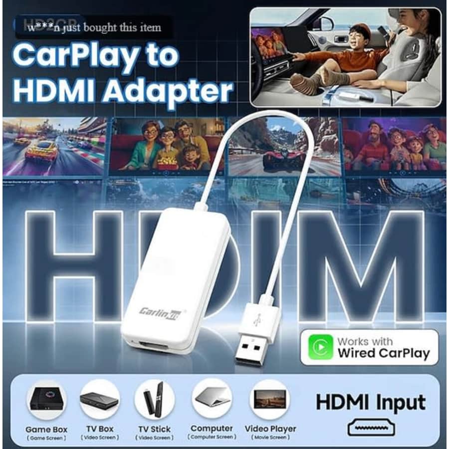 CarlinKit CarPlay to HDMI Adapter for $30