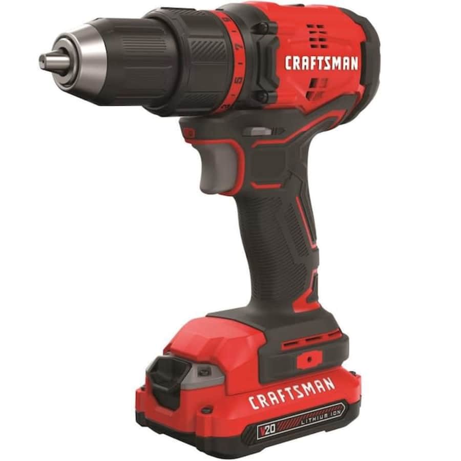 Craftsman V20 20V Max Cordless 1/2" Drill/Driver Kit for $87 Craftsman V20 20V Max Cordless 1/2" Drill/Driver Kit for $87