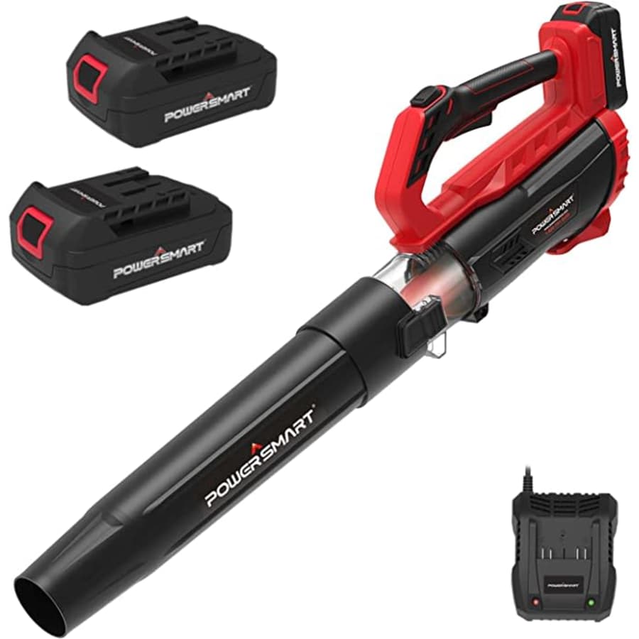 PowerSmart 20V Cordless Electric Leaf Blower with 2 Batteries for $70 PowerSmart 20V Cordless Electric Leaf Blower with 2 Batteries for $70
