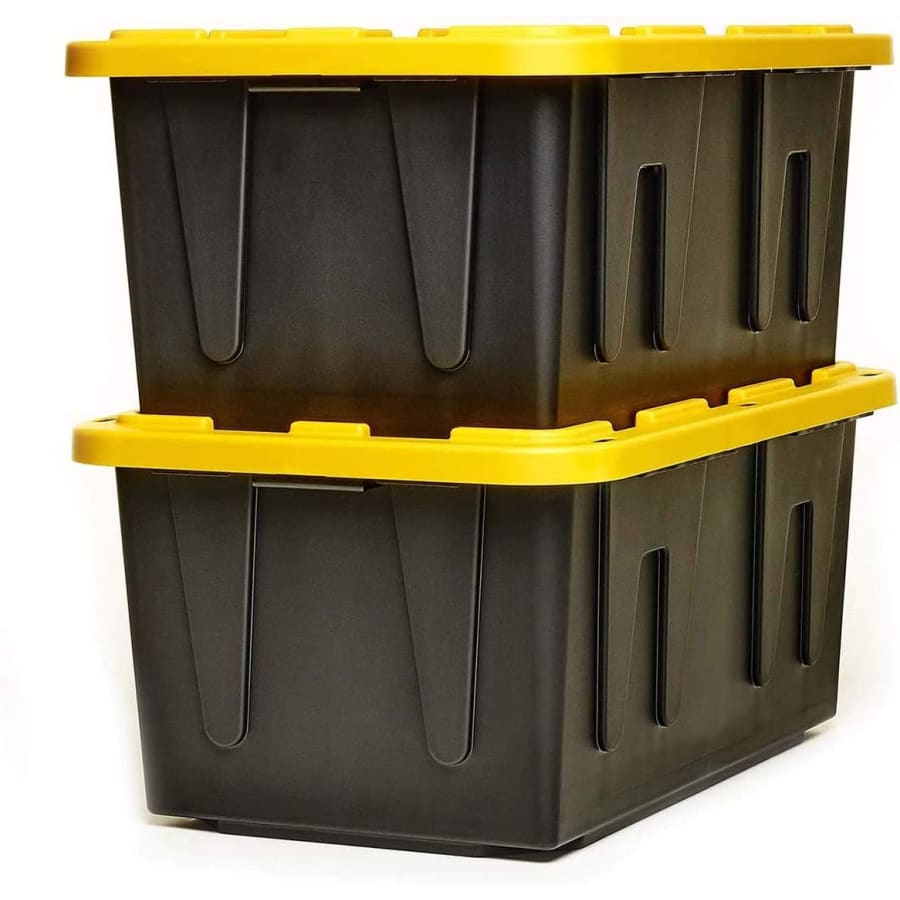 Homz Durabilt 27-Gallon Heavy Duty Storage Tote 2-Pack for $42 Homz Durabilt 27-Gallon Heavy Duty Storage Tote 2-Pack for $42