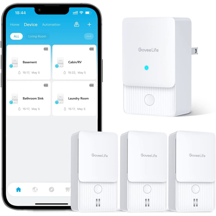 GoveeLife WiFi Water Leak Detector 3-Pack for $42 w/ Prime GoveeLife WiFi Water Leak Detector 3-Pack for $42 w/ Prime