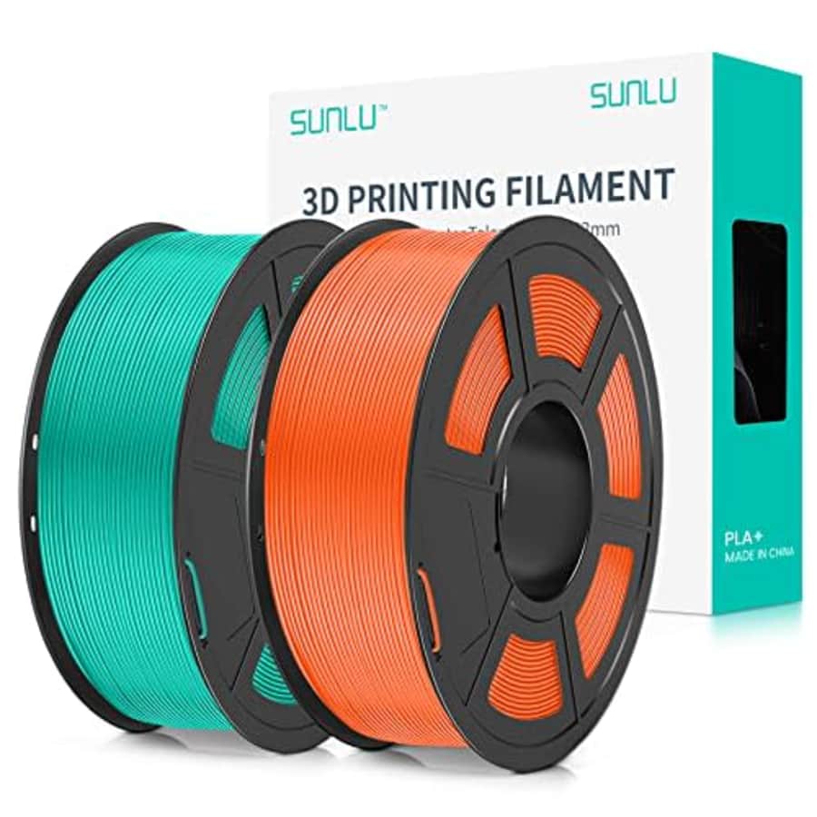 SUNLU 3D Printer Filament Bundle PLA Plus 1.75mm, Neatly Wound Filament 2KG, PLA+ Filament for Most for $28
