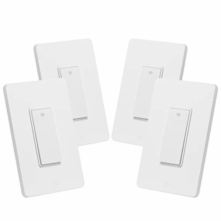 Geeni GN-WW407-199 TAP, White, 4 Pack-No Hub Neutral Wire-Smart Light Switch Works with Amazon for $60 Geeni GN-WW407-199 TAP, White, 4 Pack-No Hub Neutral Wire-Smart Light Switch Works with Amazon for $60