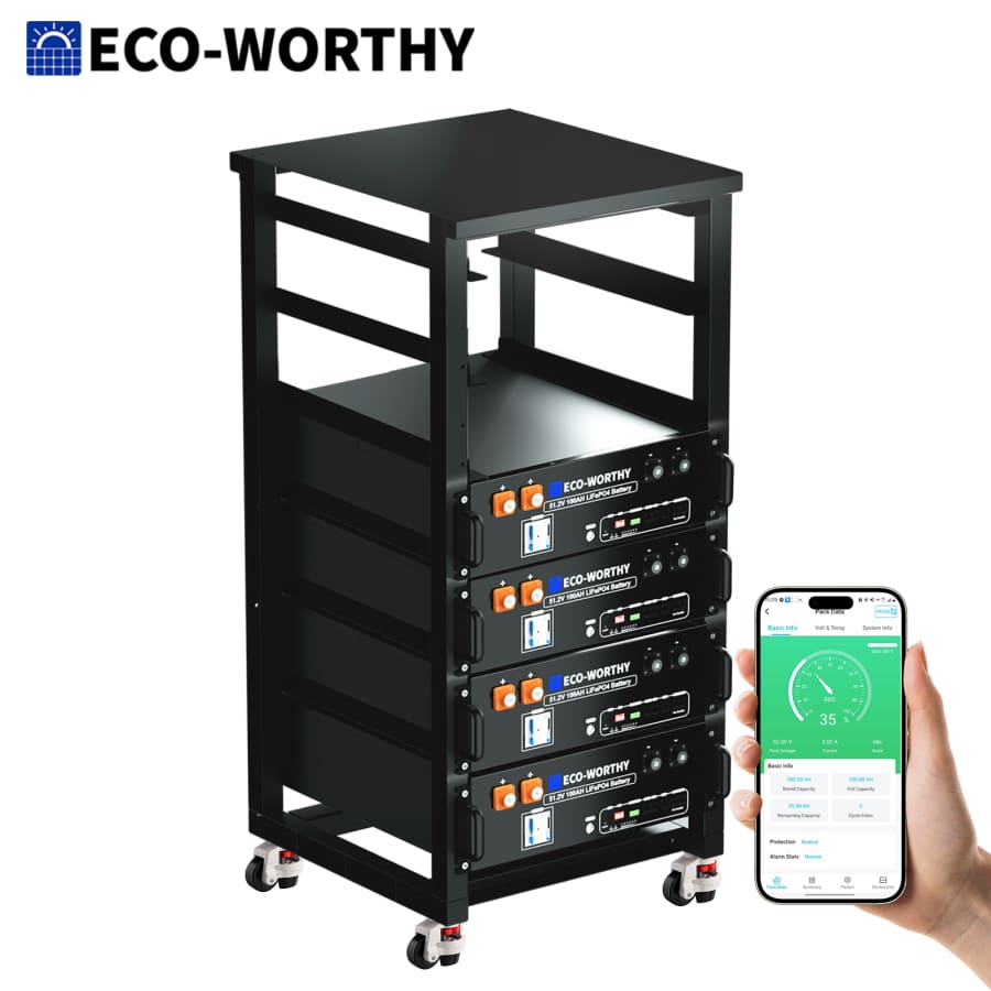48V 100AH LiFePO4 Lithium Server Battery Rack for $3,118
