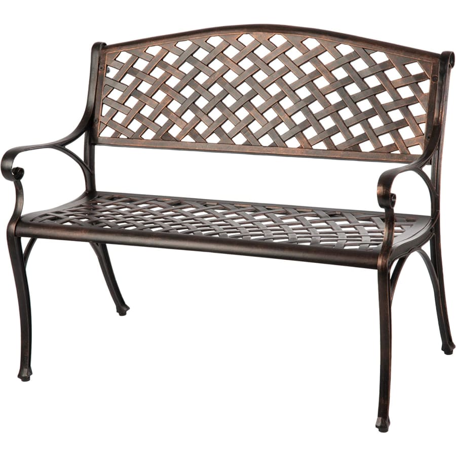 Patio Sense Arria Cast Aluminum Patio Bench for $136
