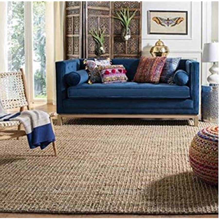 Safavieh Natural Fiber Collection NF447A Hand-woven Chunky Textured Jute Area Rug, 2' x 3' for $22 Safavieh Natural Fiber Collection NF447A Hand-woven Chunky Textured Jute Area Rug, 2' x 3' for $22
