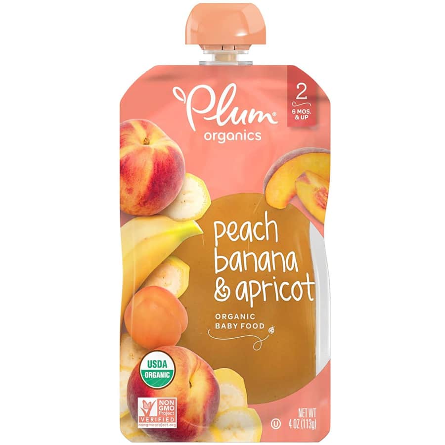 Plum Organics 4-oz. Stage 2 Organic Baby Food 12-Pack for $16