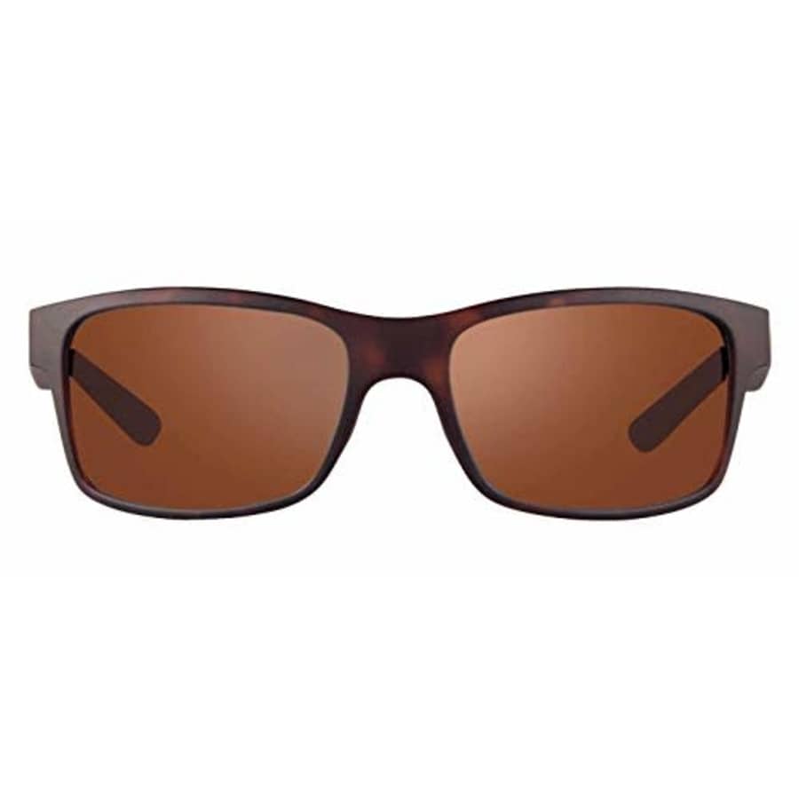Revo Polarized Sunglasses Crawler Rectangle Frame 59 mm, Matte Tortoise Frame, Golf for $199