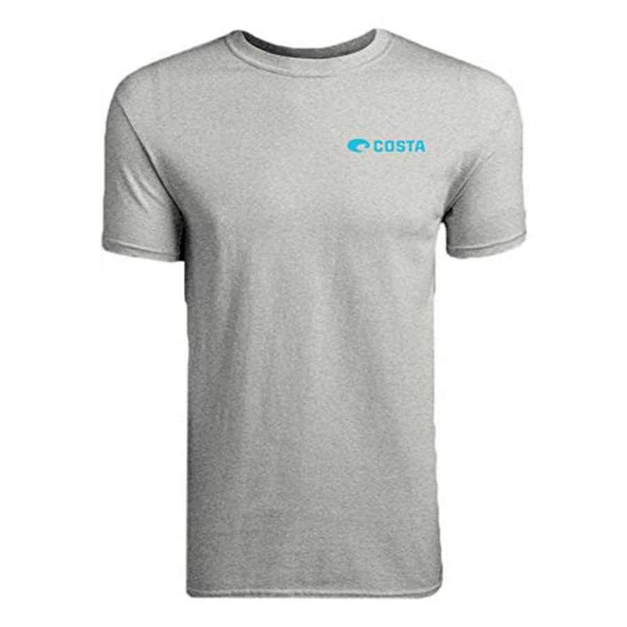 Costa Del Mar Men's Topwater Short Sleeve T Shirt, Gray Heather, Medium for $19
