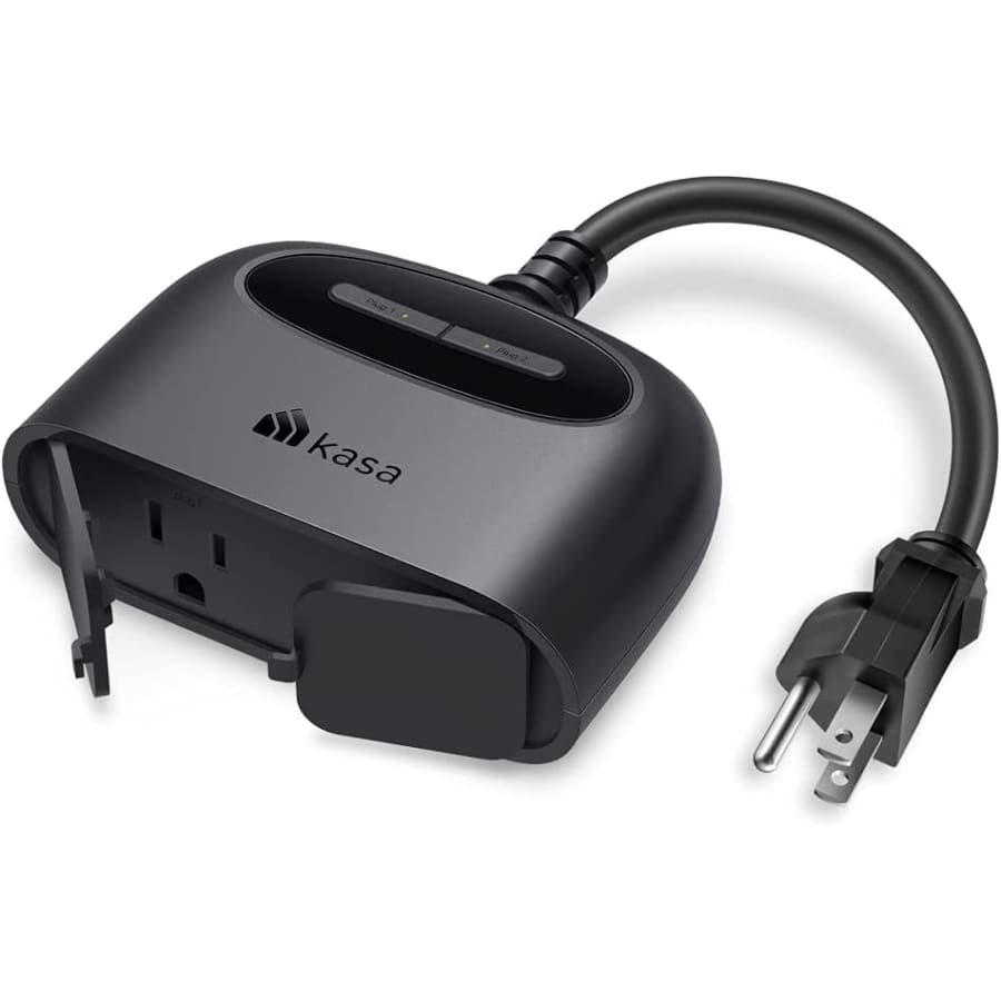 TP-Link Kasa Smart WiFi 2-Outlet Outdoor Plug for $19