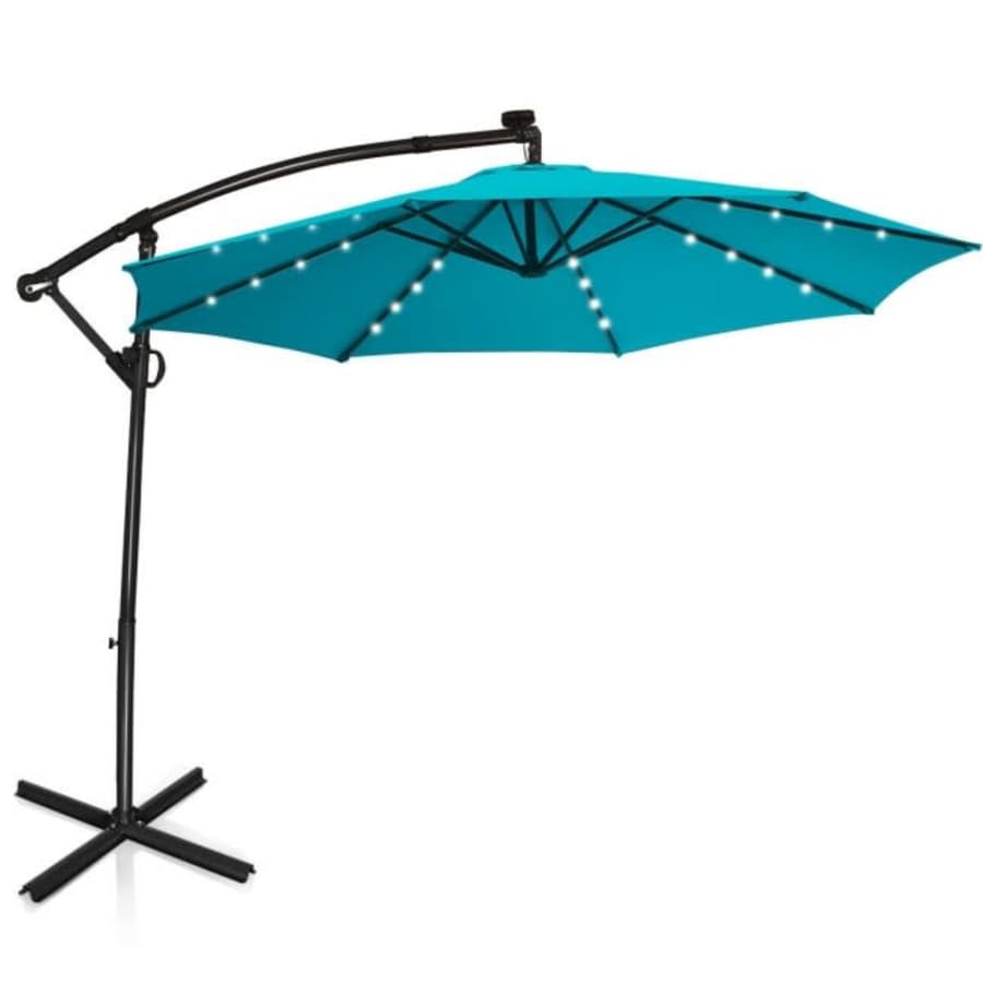 Costway 10-Foot Solar LED Light Patio Umbrella for $119 Costway 10-Foot Solar LED Light Patio Umbrella for $119