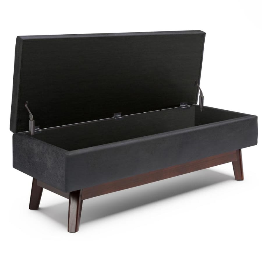 Simpli Home Owen 48" Storage Ottoman Bench for $197 Simpli Home Owen 48" Storage Ottoman Bench for $197