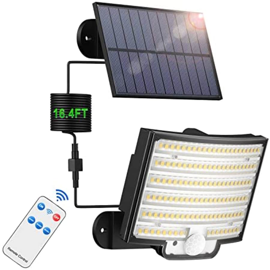 Split Design Curved Solar Flood Light for $13