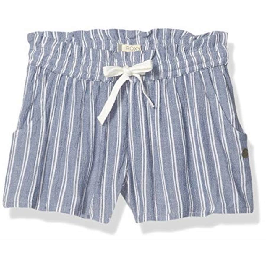 Roxy Girls' Little Sunny Road Beach Short, True Navy Birdy Stripes, 4 for $32