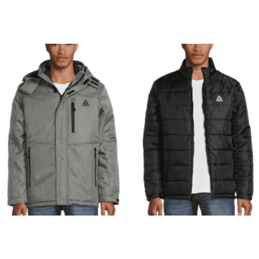 Reebok Men's 2-in-1 Systems Hooded Jacket (XL) for $30 Reebok Men's 2-in-1 Systems Hooded Jacket (XL) for $30