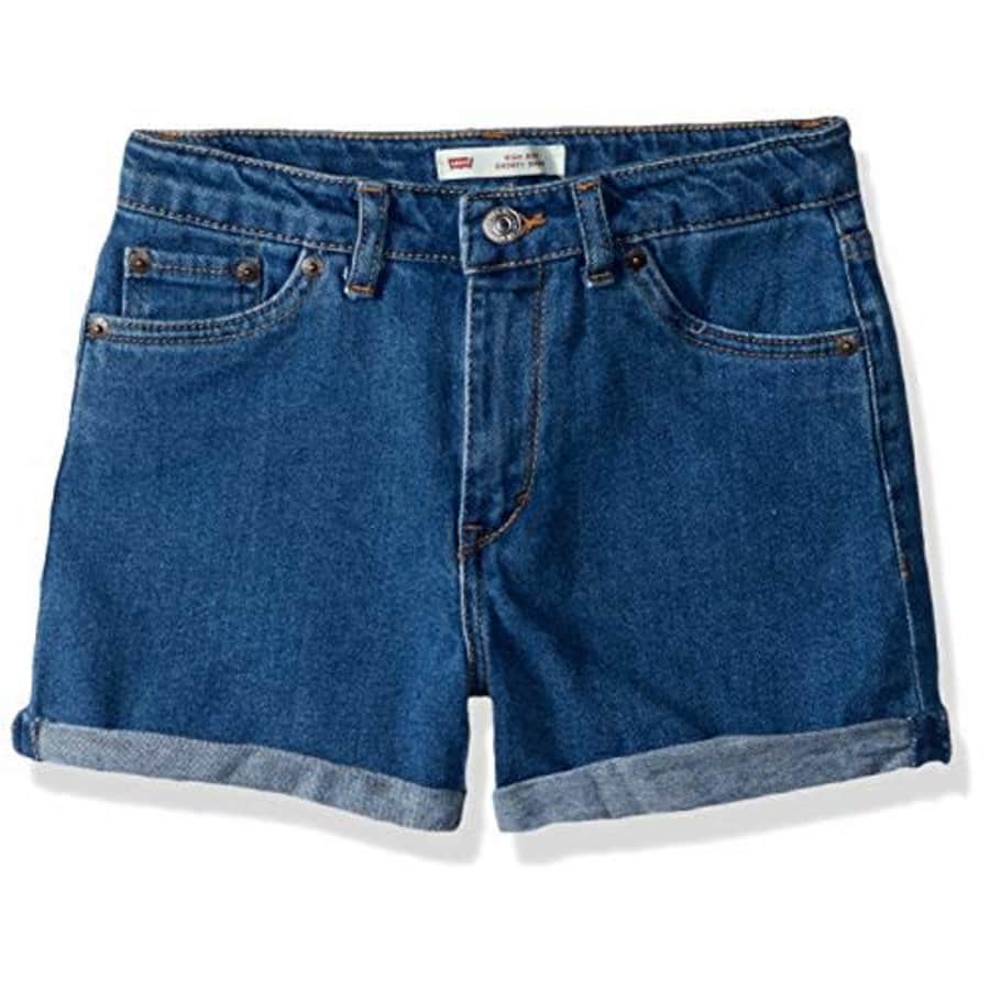 Levi's Girls' Big High Rise Denim Shorty Shorts, Richards, 8 for $24