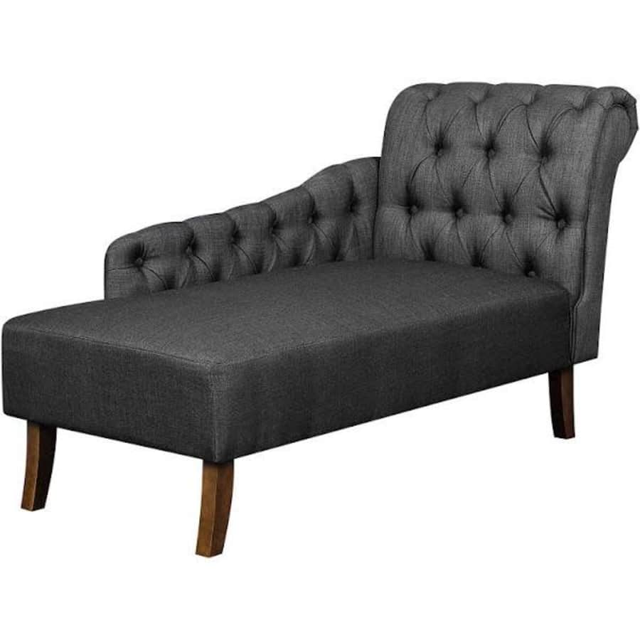 HomeFare Tufted Chesterfield Chaise Lounge for $290 HomeFare Tufted Chesterfield Chaise Lounge for $290