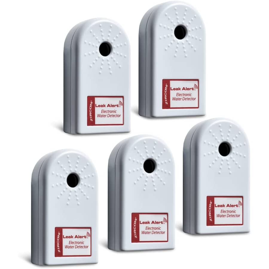 Zircon Leak Alert Electronic Water Leak Detector 5-Pack for $70