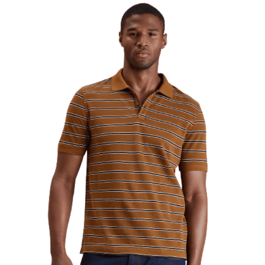 Banana Republic Factory Men's Slim Monogram Pique Polo for $15 Banana Republic Factory Men's Slim Monogram Pique Polo for $15