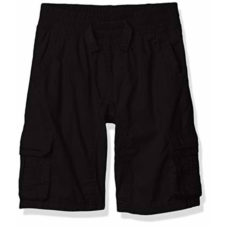 Southpole - Kids Boys' Little Belted Mini Canvas Cargo Shorts in, Black Elastic, Small for $18