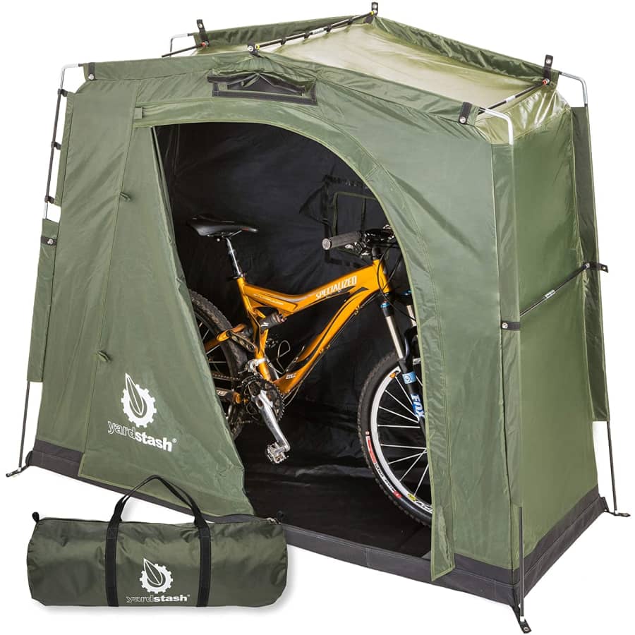 YardStash Lightweight 3-Bike Storage Tent for $89 YardStash Lightweight 3-Bike Storage Tent for $89
