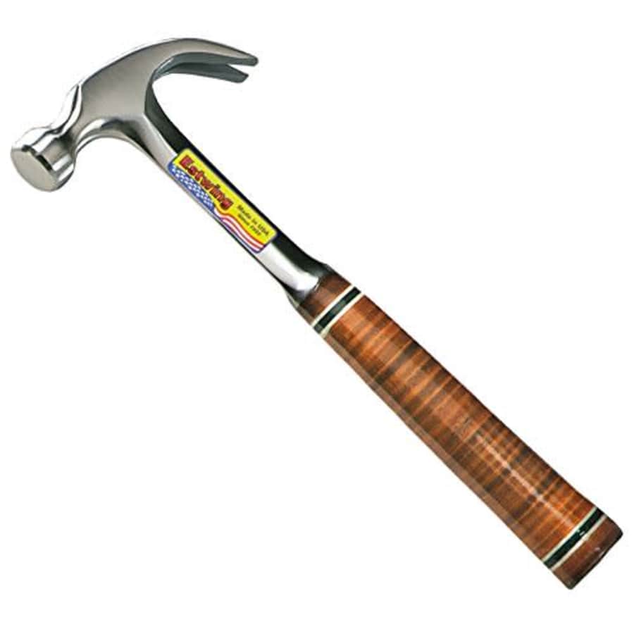 Estwing Hammer - 12 oz Curved Claw with Smooth Face & Genuine Leather Grip - E12C for $30 Estwing Hammer - 12 oz Curved Claw with Smooth Face & Genuine Leather Grip - E12C for $30