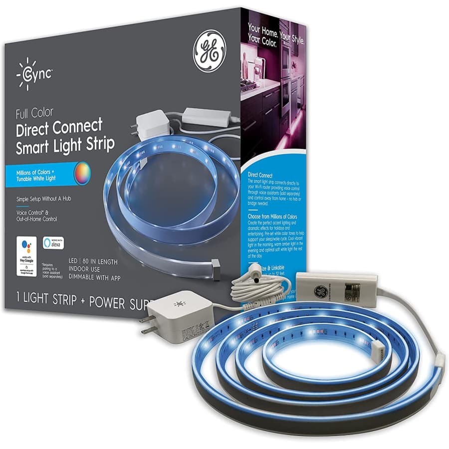 GE CYNC Smart LED 80" Light Strip for $34 GE CYNC Smart LED 80" Light Strip for $34