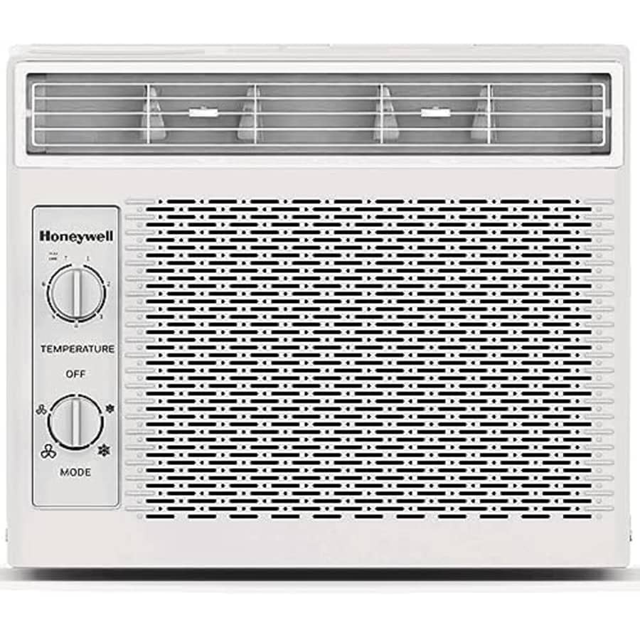 Honeywell 5,000 BTU Window Air Conditioner, Adjustable Thermostat, 7 settings, Quiet, 150 sq ft for $136 Honeywell 5,000 BTU Window Air Conditioner, Adjustable Thermostat, 7 settings, Quiet, 150 sq ft for $136