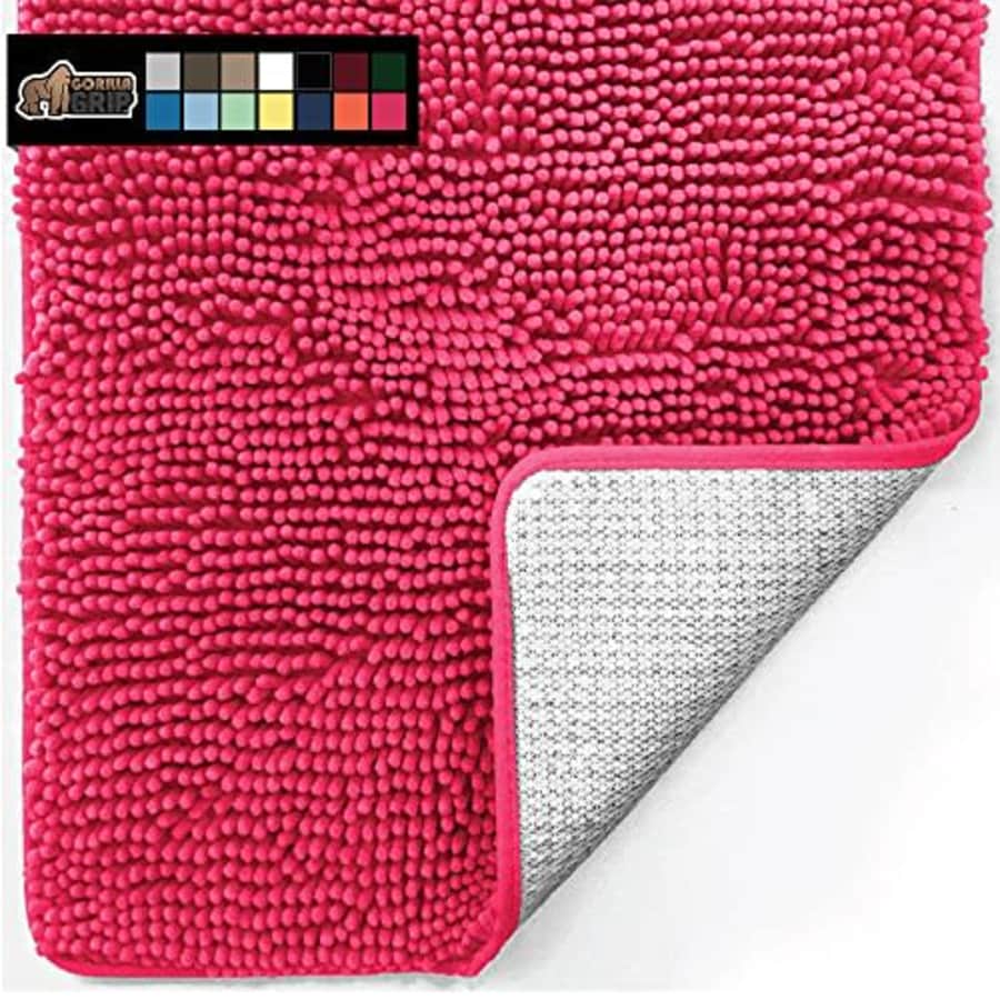 Gorilla Grip Soft Absorbent Bathroom Rugs, 36x24, Luxury Chenille Shaggy Bath Mat, Machine Washable for $26 Gorilla Grip Soft Absorbent Bathroom Rugs, 36x24, Luxury Chenille Shaggy Bath Mat, Machine Washable for $26