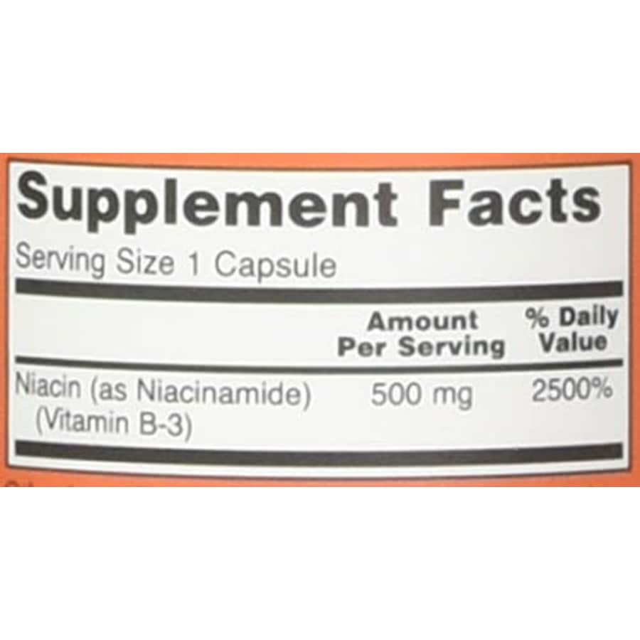 Now Foods Niacinamide 500mg 100 Capsules (Pack of 2) for $10