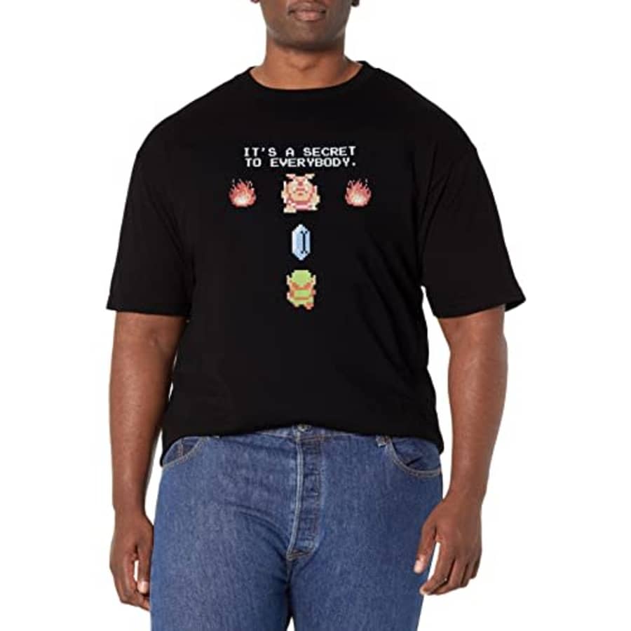 Nintendo Men's Big & Tall Lying T-Shirt, Black, 2X-Large Tall for $20 Nintendo Men's Big & Tall Lying T-Shirt, Black, 2X-Large Tall for $20