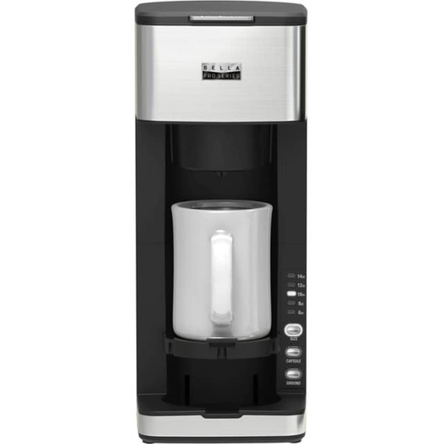 Bella Pro Series Dual Brew Single Serve Coffee Maker for $25 Bella Pro Series Dual Brew Single Serve Coffee Maker for $25