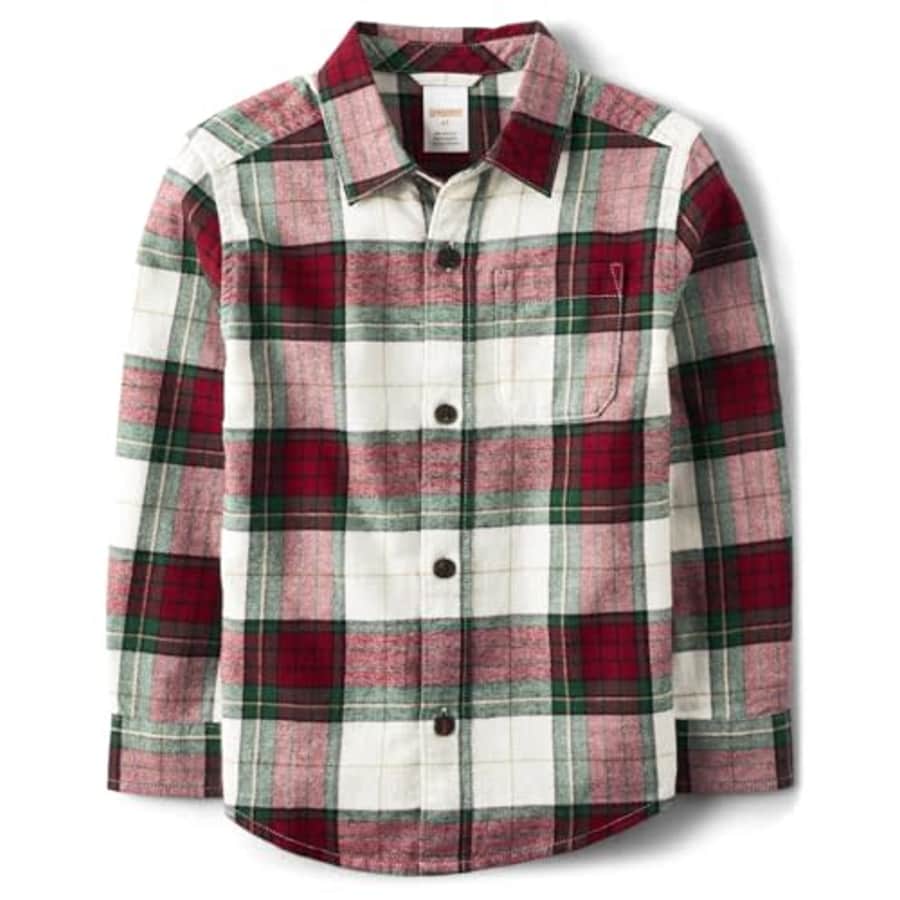 Gymboree,and Toddler Long Sleeve Button Up Shirts,Red Plaid,12-18 MONTHS for $18 Gymboree,and Toddler Long Sleeve Button Up Shirts,Red Plaid,12-18 MONTHS for $18