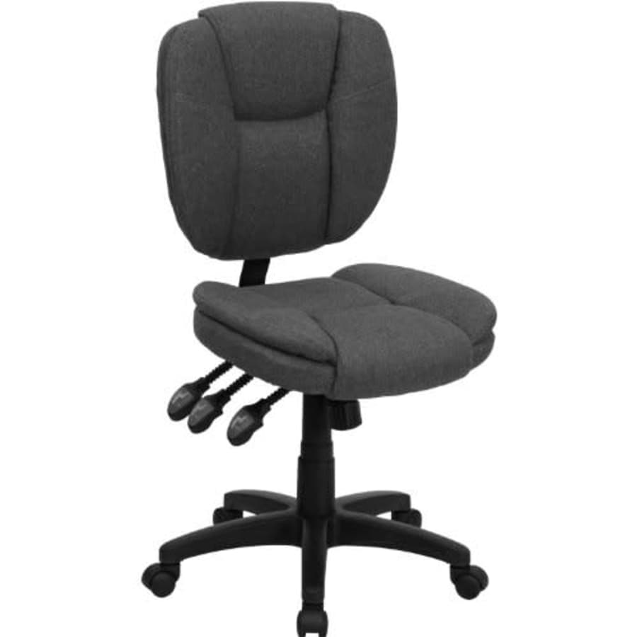 Flash Furniture Mid-Back Gray Fabric Multifunction Swivel Ergonomic Task Office Chair with Pillow for $174