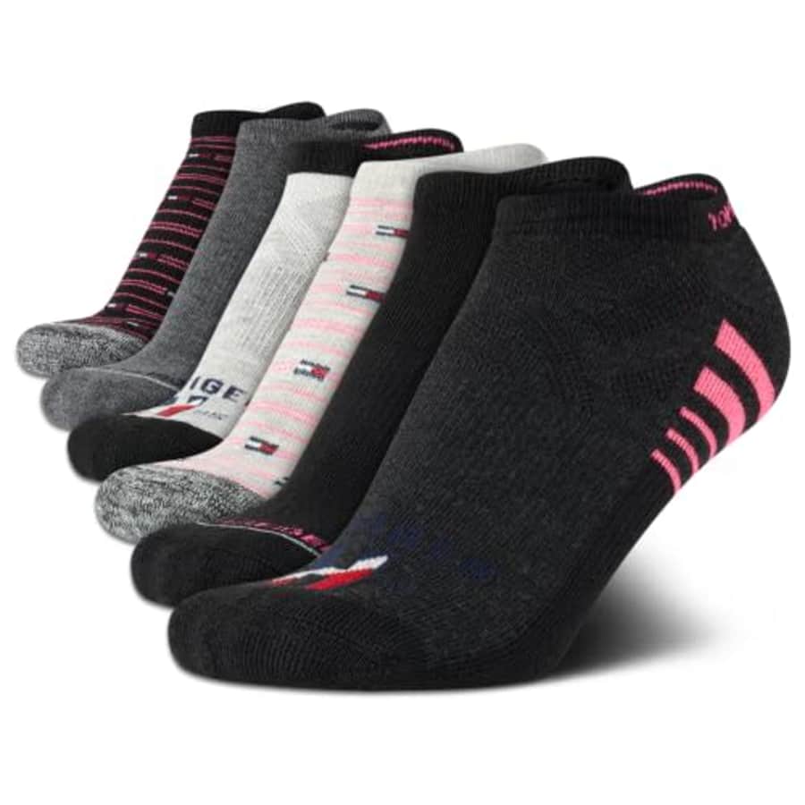 Tommy Hilfiger Women's Socks - Lightweight No Show Socks (6 Pack), Size 4-10, Grey Assorted for $13 Tommy Hilfiger Women's Socks - Lightweight No Show Socks (6 Pack), Size 4-10, Grey Assorted for $13