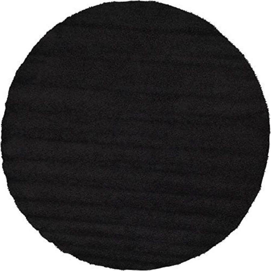 Unique Loom Solo Solid Shag Collection Modern Plush Jet Black Round Rug (8' 2 x 8' 2) for $119 Unique Loom Solo Solid Shag Collection Modern Plush Jet Black Round Rug (8' 2 x 8' 2) for $119