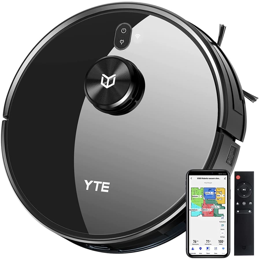YTE Robot Vacuum with Lidar Mapping for $110