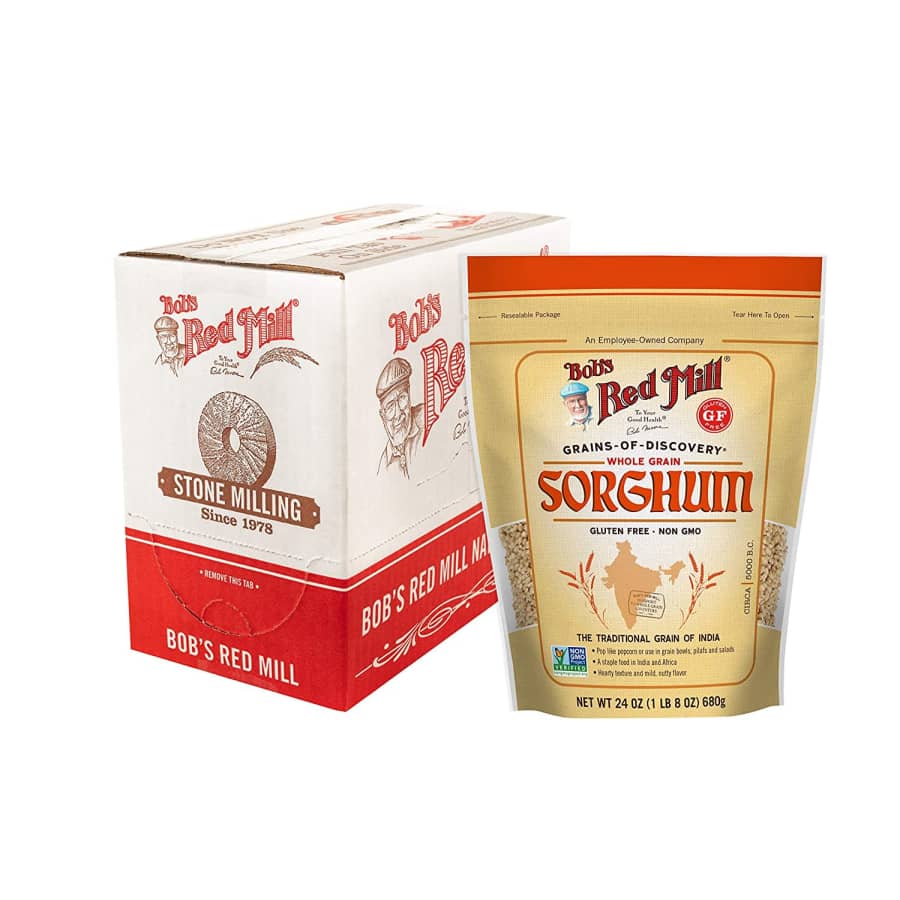 Bob's Red Mill Gluten-Free Sweet White Sorghum Grain 24-oz. Bag 4-Pack for $25