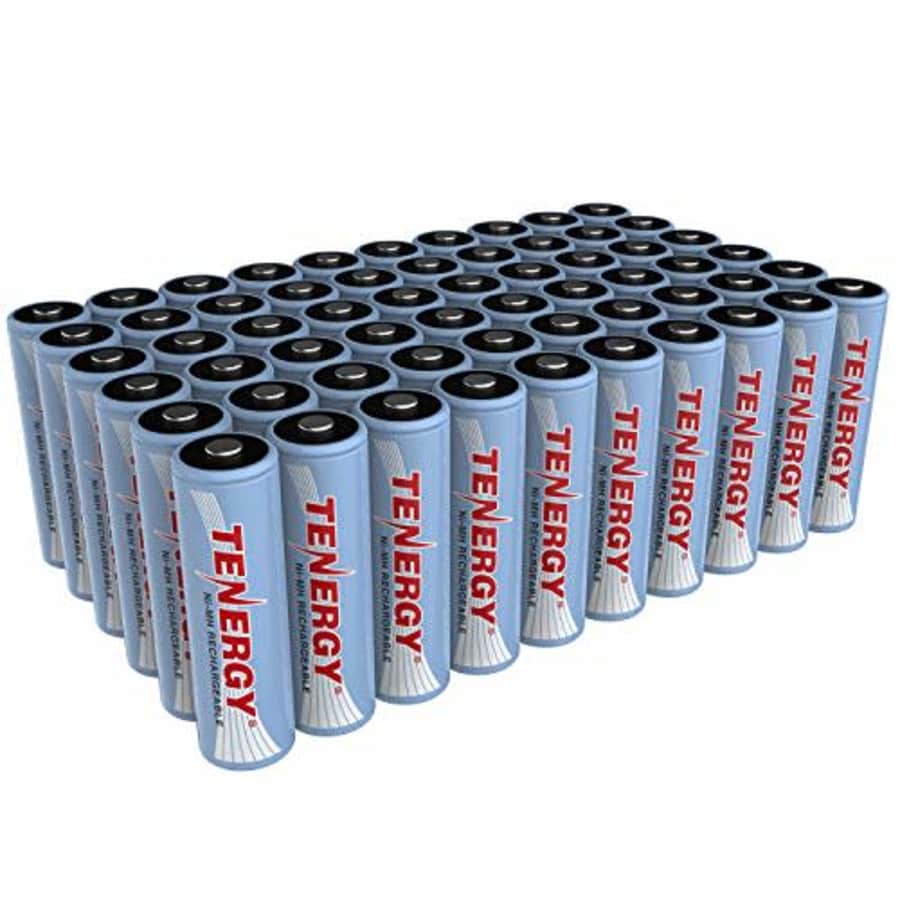TenergyAA Rechargeable Battery, High Capacity 2500mAhNiMH AA Battery, 1.2VDouble A Batteries60-Pack for $92