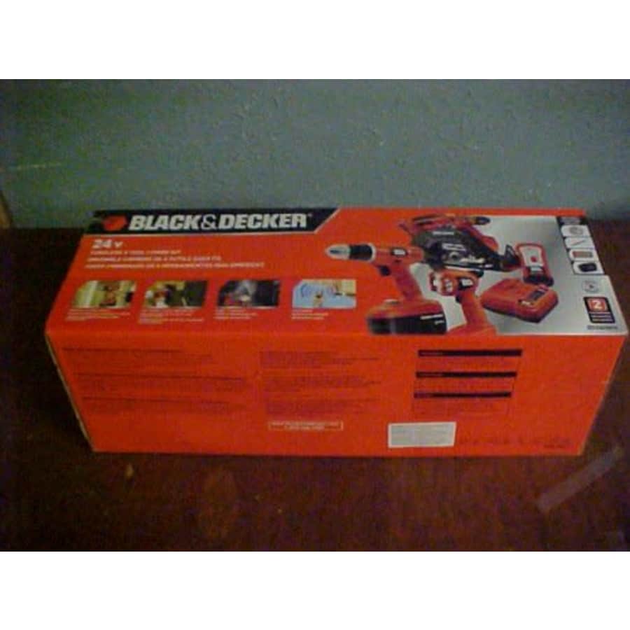 Black+Decker Black & Decker Cordless 24 Volt 4 Tool Combo Kit, with 24 volt Drill, High Torque 6 1/2 inch for $147