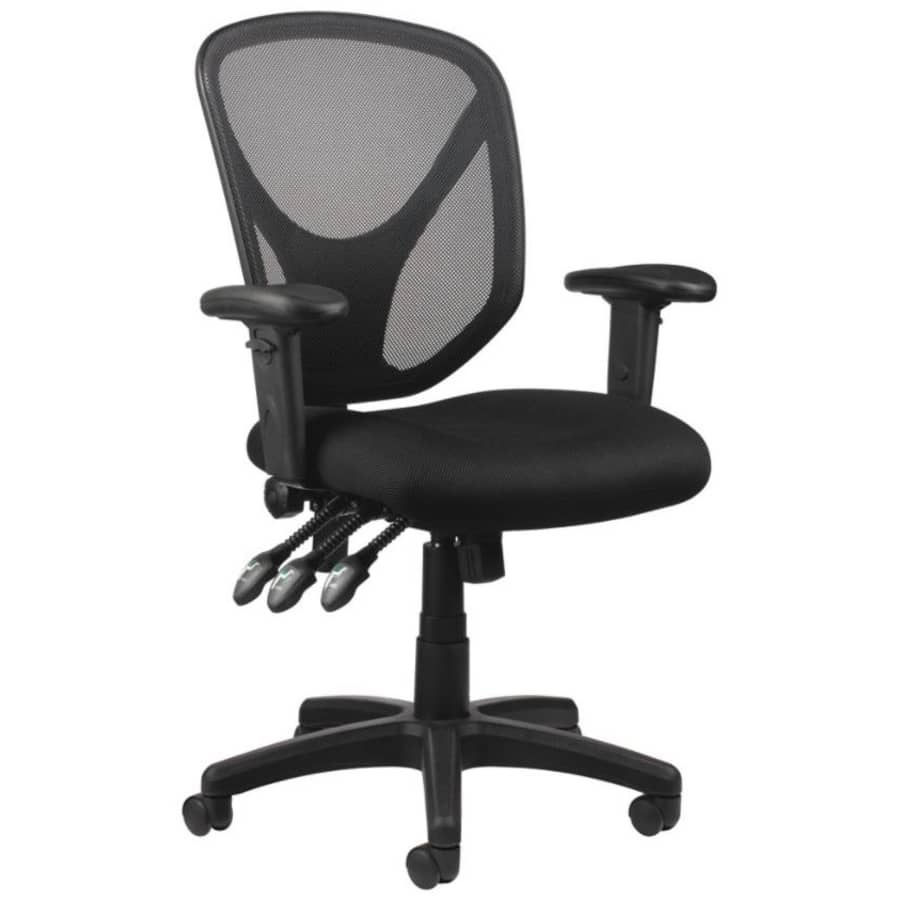 Realspace Mesh Multifunction Ergonomic Mid-Back Task Chair for $110 Realspace Mesh Multifunction Ergonomic Mid-Back Task Chair for $110