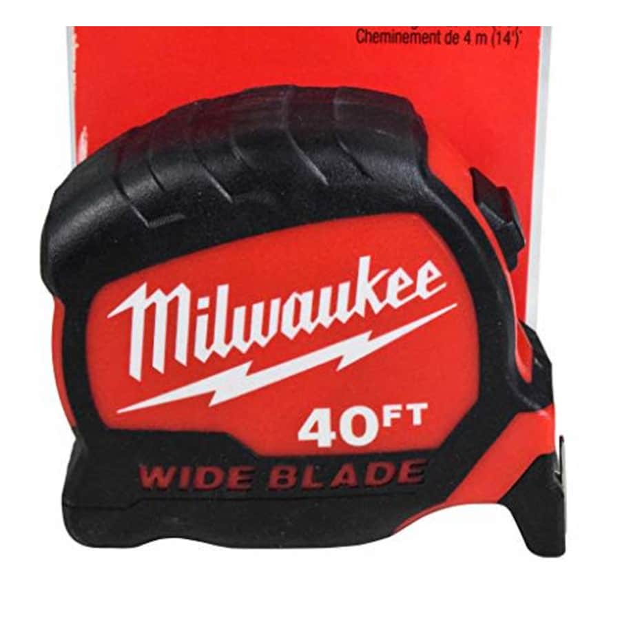 Milwaukee 48-22-0240 40 ft. x 1.3 in. Wide Blade Tape Measure (Single Pack) for $47 Milwaukee 48-22-0240 40 ft. x 1.3 in. Wide Blade Tape Measure (Single Pack) for $47