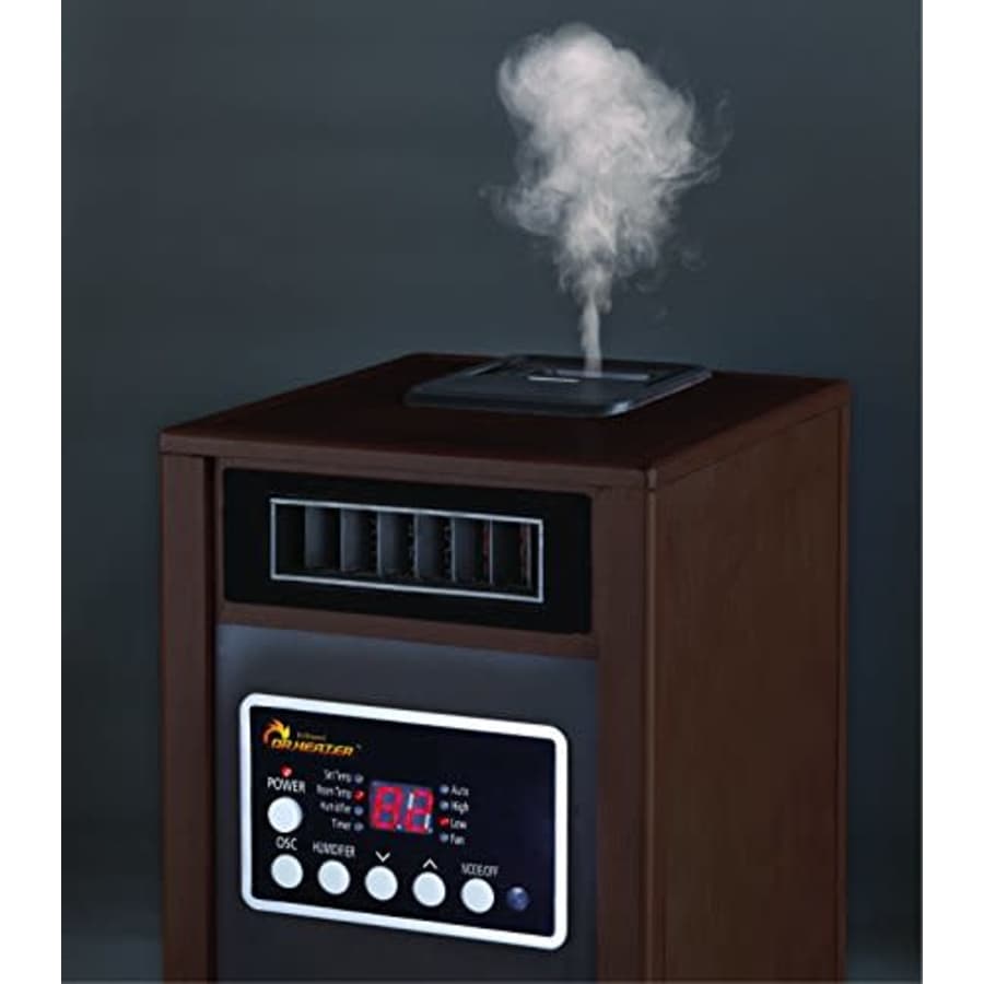 Dr Infrared Heater DR-998W, Dual Heating System, Walnut for $149 Dr Infrared Heater DR-998W, Dual Heating System, Walnut for $149