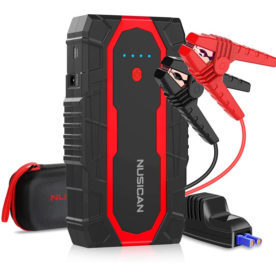 Nusican 12V 1,500A Car Battery Jump Starter for $40