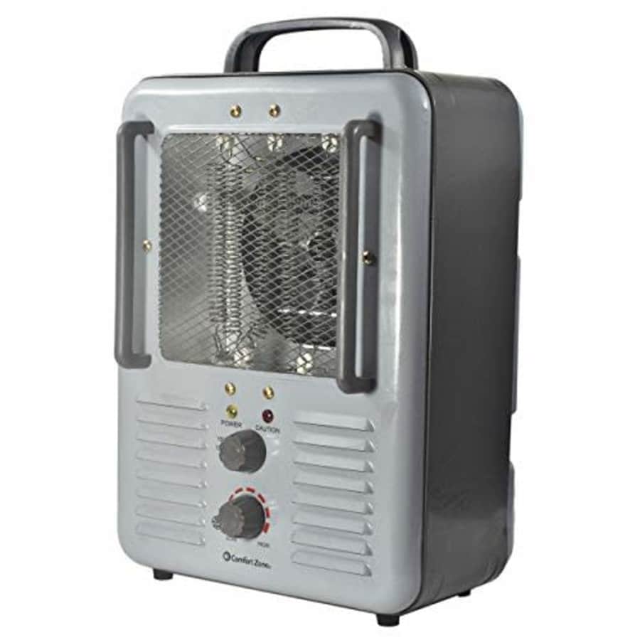 Comfort Zone CZ798 1500 Watt 3-Prong Milkhouse Utility Heater, Grey for $33