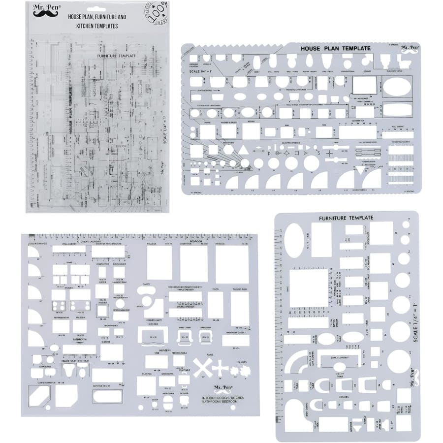 Mr. Pen Architecture Drawing Template Set: $8.85